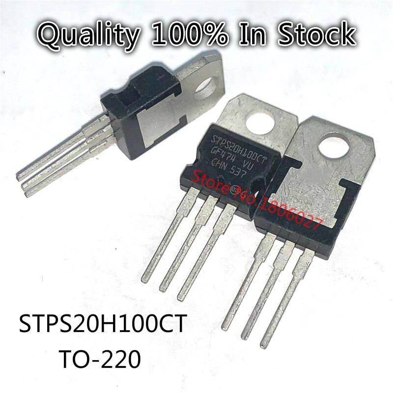 10 / STPS20H100CT 20H100 TO-220 Schottky diode